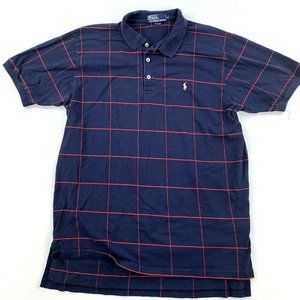 Polo Ralph Lauren Large Polo Shirt Blue Windowpane